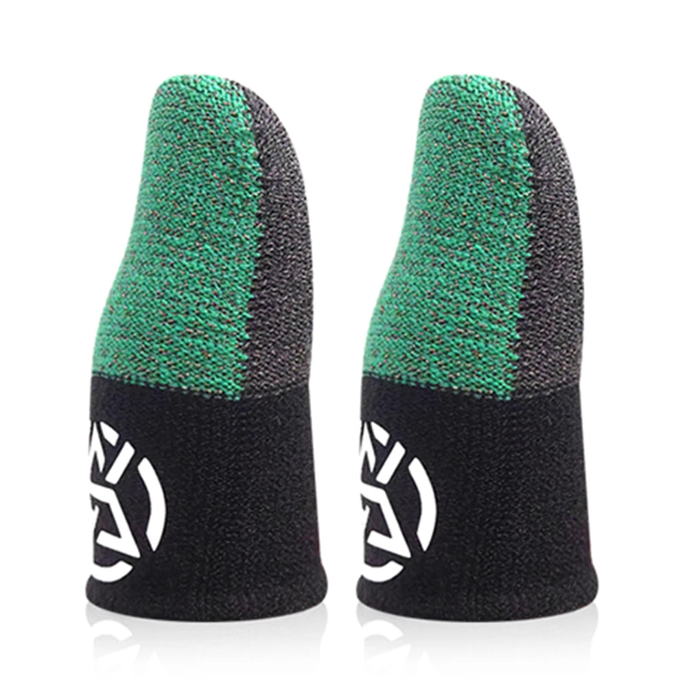 Splicing Gamers Gloves Breathable Anti Slip Fingertip Cover Sweatproof Sensitive Touch Screen Finger Sleeve for PUBG Mobile Game