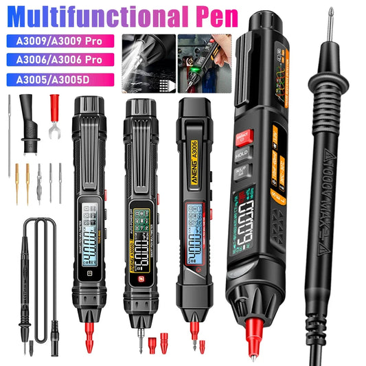 A3006 Digital Multimeter Pen Type 4000 Counts Professional Meter Non-Contact Auto AC/DC Voltage Ohm Diode Tester for Tool