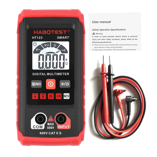 Digital Multimeter Multimeter Digital Display High Accuracy Backlit Auto Range Intelligent Electrician Mini Multimeter