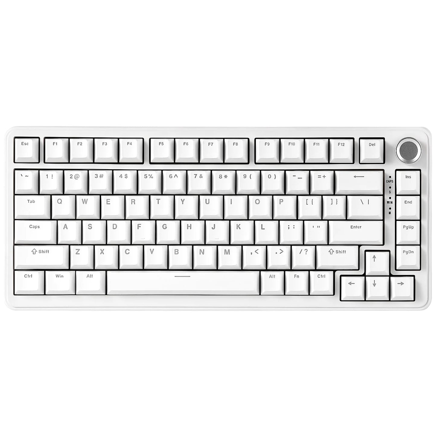 B75 RGB Mechanical Keyboard, Wired 75% Hot Swap Gaming Keyboard with Knob, Gasket Custom RGB Backlit Keyboard for Win/MAC
