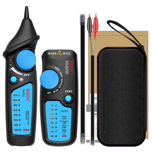Network cable tracker detecteur FWT81 RJ11/45 Lan Ethernet Phone wire tester Finder Telecom Tool electrified work 48V