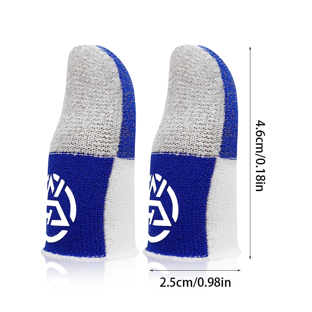 Splicing Gamers Gloves Breathable Anti Slip Fingertip Cover Sweatproof Sensitive Touch Screen Finger Sleeve for PUBG Mobile Game