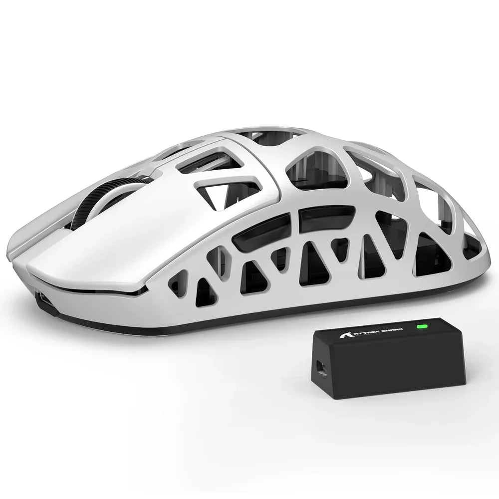 R3 Magnesium Alloy Gaming Mouse 8K SUPERLIGHT 8000Hz 6 Adjustable DPI up to 26000 PAW3395 BT/2.4G Wireless/Wired
