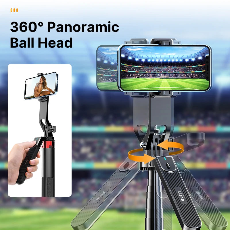 MA09 Selfie Stick Tripod Smartphone Bluetooth Tripod for iPhone 17 16 15 Android Live Streaming Video Vlog Shooting