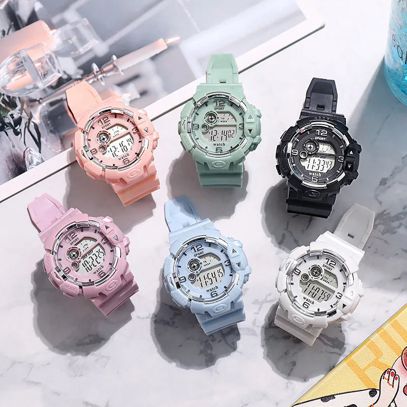 Electronic watch, unicorn junior high school student outdoor sports luminous electronic watch