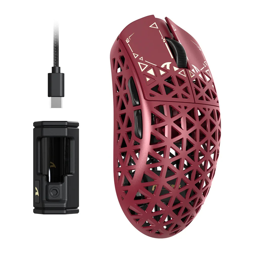 R5 Ultra Carbon Fiber Wireless 8K Gaming Mouse 39g SUPERLIGHT, PixArt PAW3950MAX Gaming Sensor, 8000Hz Wireless Pol