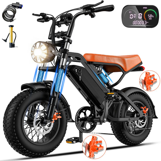 1200W All-terrain Electric Motorcycle, 48V18Ah Adult Electric Dirt Bike, 28MPH, 5-speed Variable Speed, Load Capacity of 500LBS
