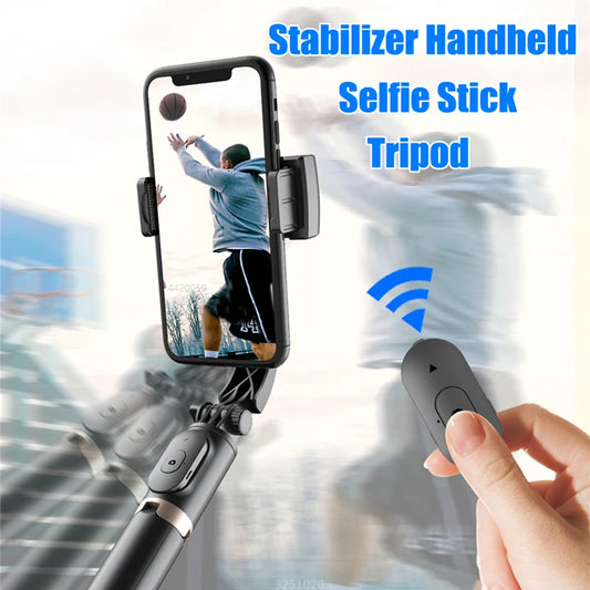 Stabilizer Mobile Phone Video Stabilizer Bluetooth Selfie Stick Tripod for Smartphone Live Vertical Shooting Bracket