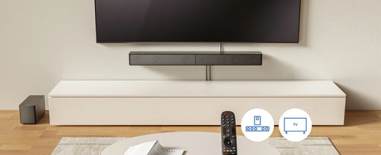 5.1CH Sound Bar with Subwoofer, Dolby Atmos, VoiceMX, BassMX, APP, 340W Soundbar for Smart TV, Home Theater Sound System