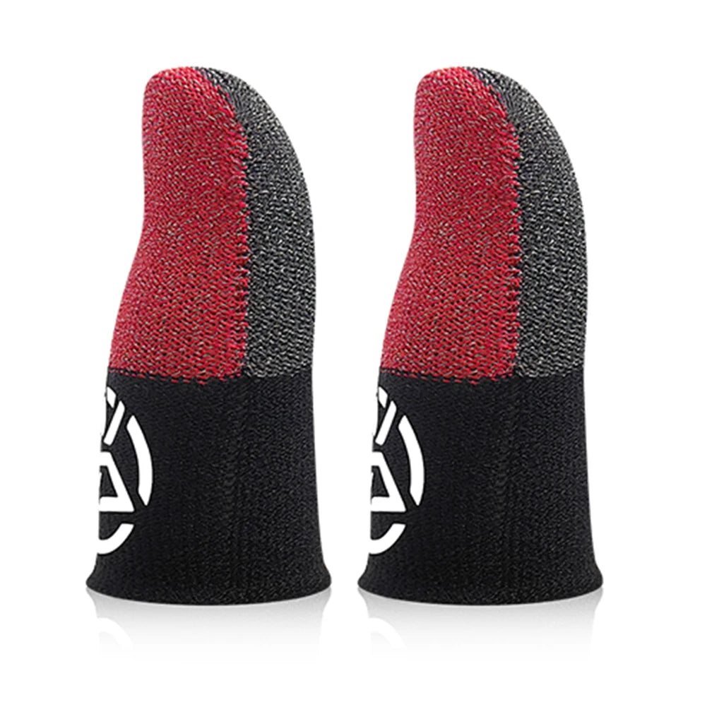 Splicing Gamers Gloves Breathable Anti Slip Fingertip Cover Sweatproof Sensitive Touch Screen Finger Sleeve for PUBG Mobile Game