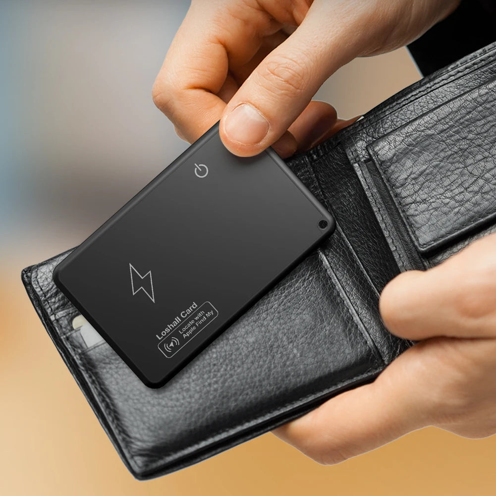 1-50PCS Wallet Tracker Card Wireless Charging Smart Tag Device With Apple Find My App Bluetooth Tracker For Iphone GPS Tracker