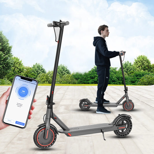 G6.0 Electric Scooter 350W Powerful Motor 19 MPH 12 Miles Long Range 36V 5.2 High Chip with APP 8.5 Inch Kick Foldable EScooter