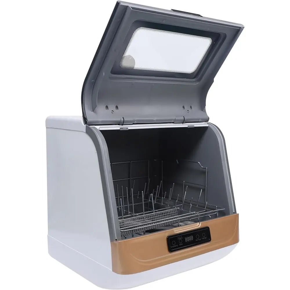 Portable Countertop Dishwasher for 4-6 Sets, Compact Mini Dish Washer with 8L Water Consumption,No Installation Needed，800W Dish