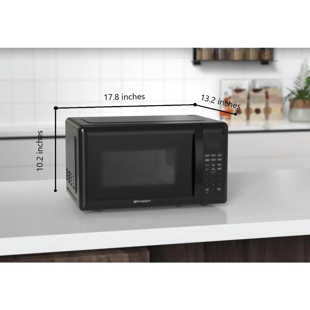 MW7302B Compact Countertop Microwave Oven with Touch Control, LED Display, 700W