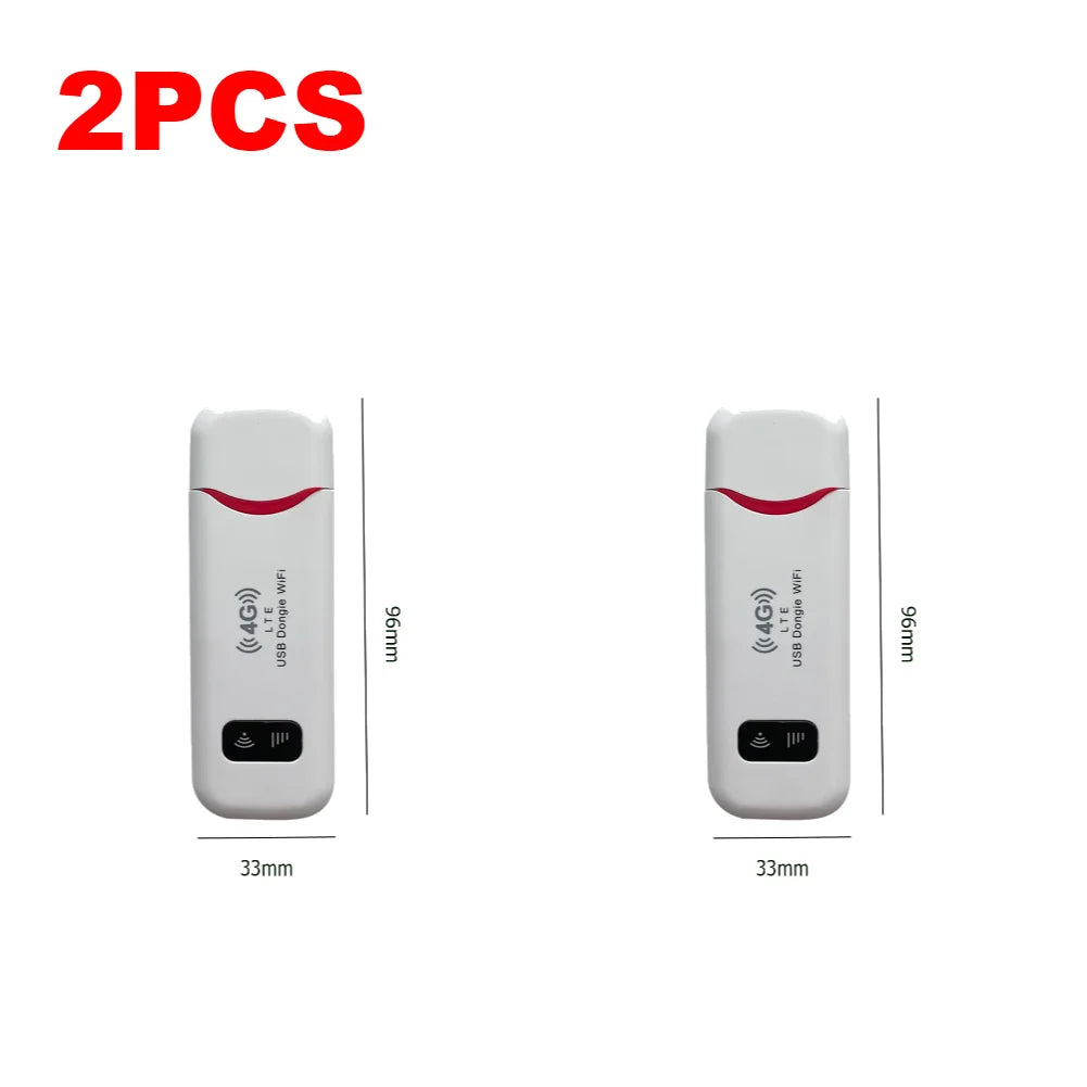1/2/3PCS 150Mbps 4G LTE USB Modem Dongle WiFi Router with SIM Card Slot Pocket Hotspot Wireless Adapter for Laptops UMPC MID ﻿ ﻿