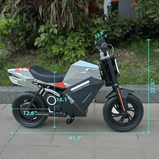 Kids Electric Dirt Bike Motorcycle 15.5MPH Fast Speed 10 Miles Long-Range Motorbike with Rear Motor Electric Bicycle