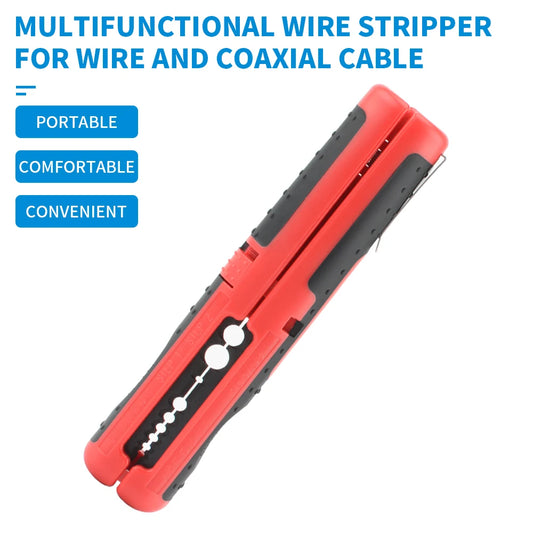 Multifunctional Cable Wire Stripper Cutter Pliers Hand Tool Hardware Tool Portable Anti-skid Handle Strip pen clip 2030