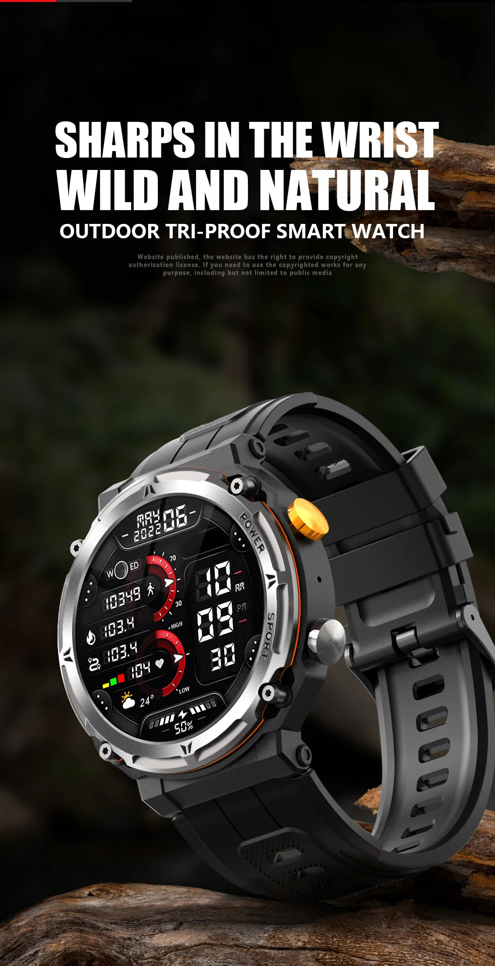 Smart Watch 1.39" Fitness Trackers With Sleep Monitor,1ATM Deep Waterproof,Long battery life,for iPhone and Android