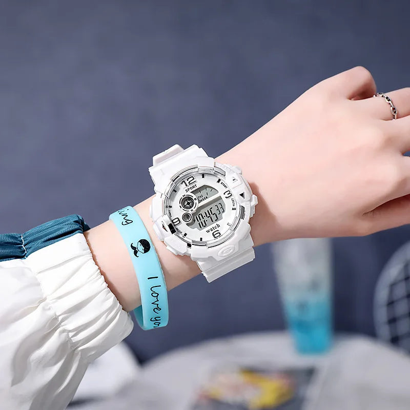 Electronic watch, unicorn junior high school student outdoor sports luminous electronic watch