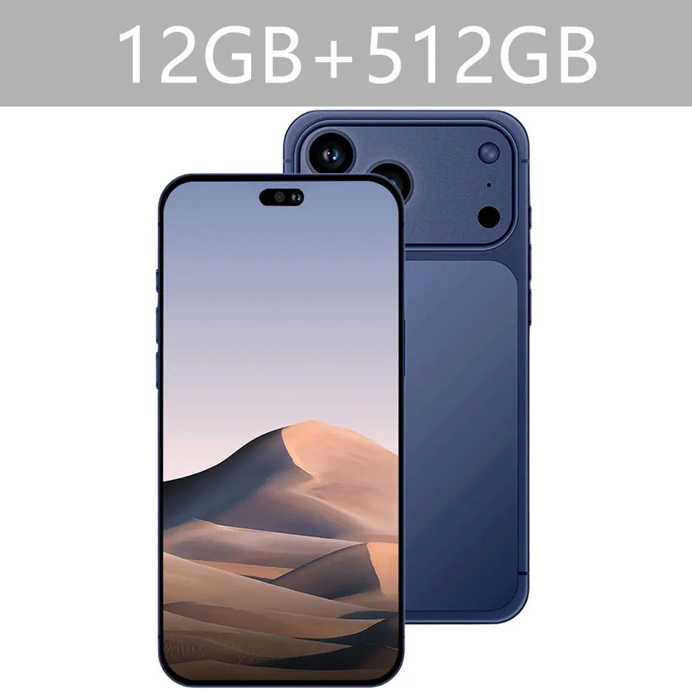 2026 NEW i17 Pro Max 5G Dual Card 8000mAh Battery 7.3HD Global Edition Original Cheap Smart Android Facial Recognition Function