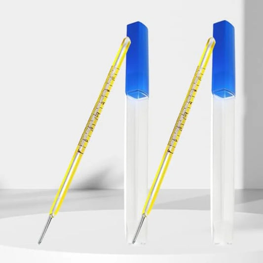 Oral Thermometer for Adults and 2PCS Glass Basal Body Thermometer Rectal Body Thermometer for Baby Non-Digital Infrared Thermometer