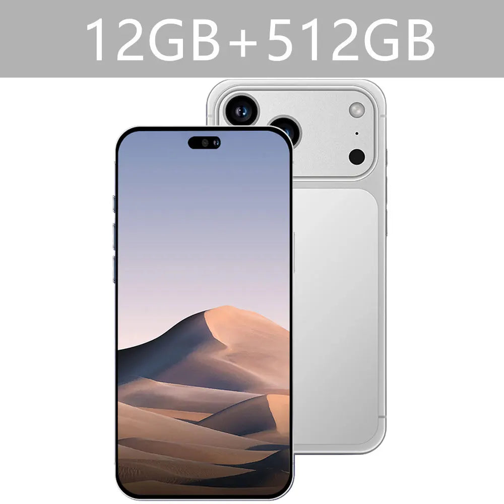 2026 NEW i17 Pro Max 5G Dual Card 8000mAh Battery 7.3HD Global Edition Original Cheap Smart Android Facial Recognition Function