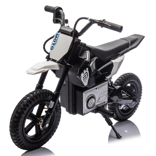 24V Electric Motorcycle, 200W Motor, 9.32 mph Max Speed, Play Music by Bluetooth Black