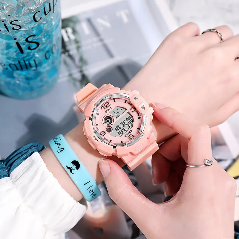Electronic watch, unicorn junior high school student outdoor sports luminous electronic watch