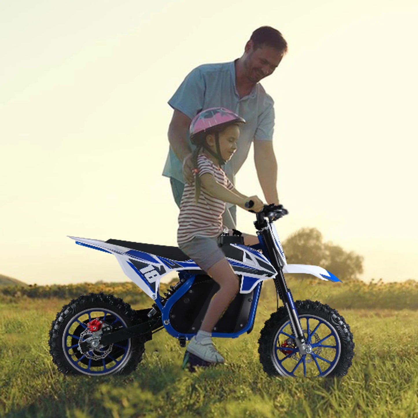 Kid Electric Motocross Bike,Dirt Bike,Electric Pocket Motorbike with High-Performance Motor and Battery,Off Road Mini Motorcycle