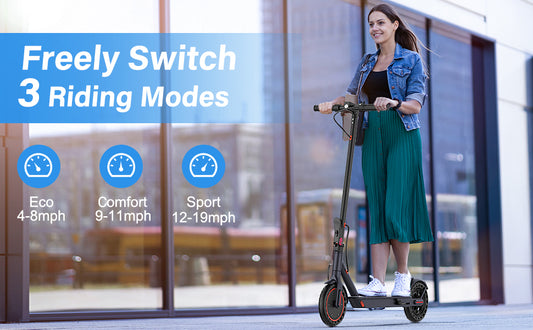 Electric Scooter 350W 19mph APP Smart Control Scooter 8.5inch tire Folding Electric Scooter 16miles Max Range for Adult